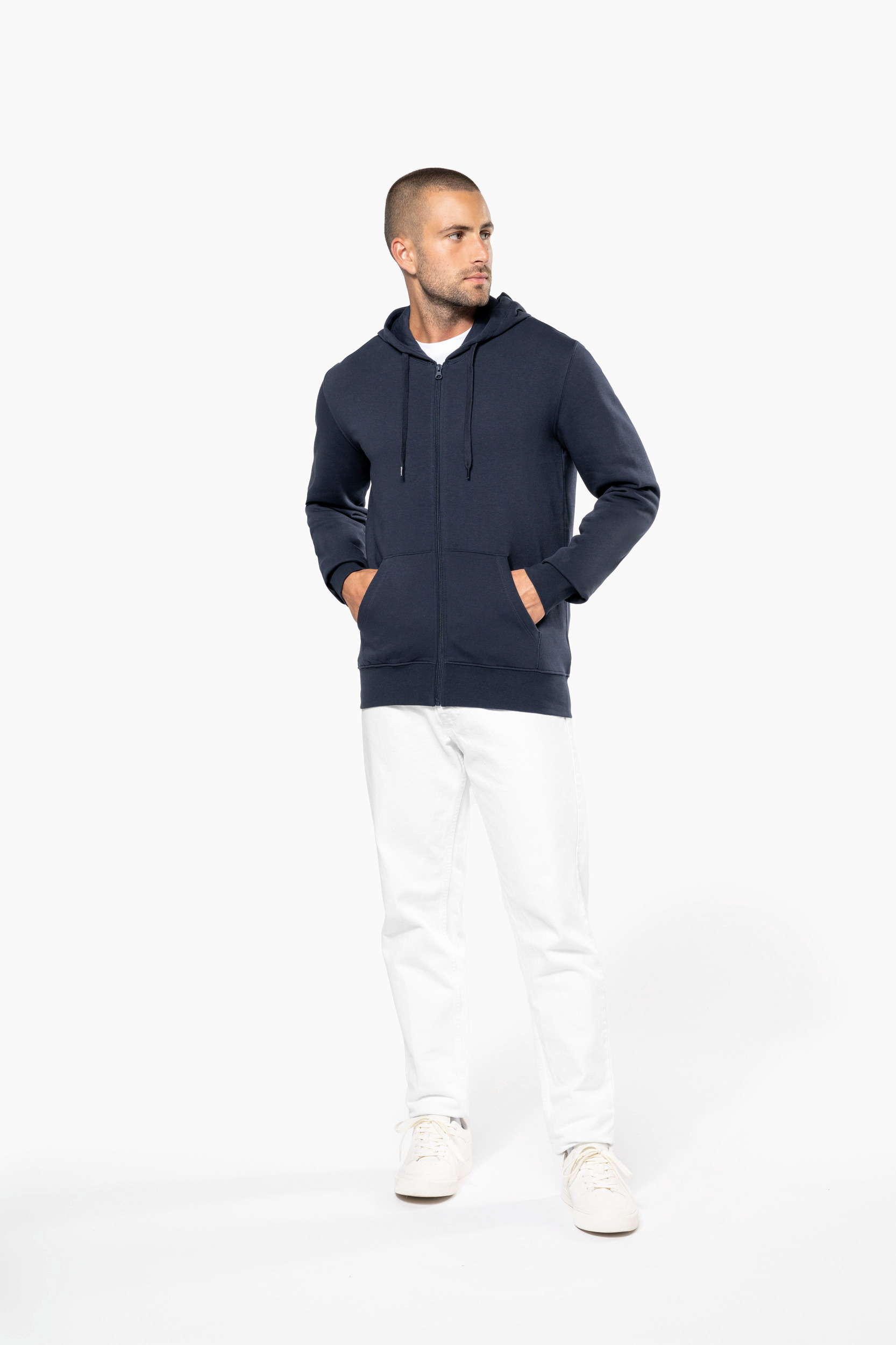 Kariban Sweat-shirt écoresponsable zippé à capuche homme K4030 – Image 3