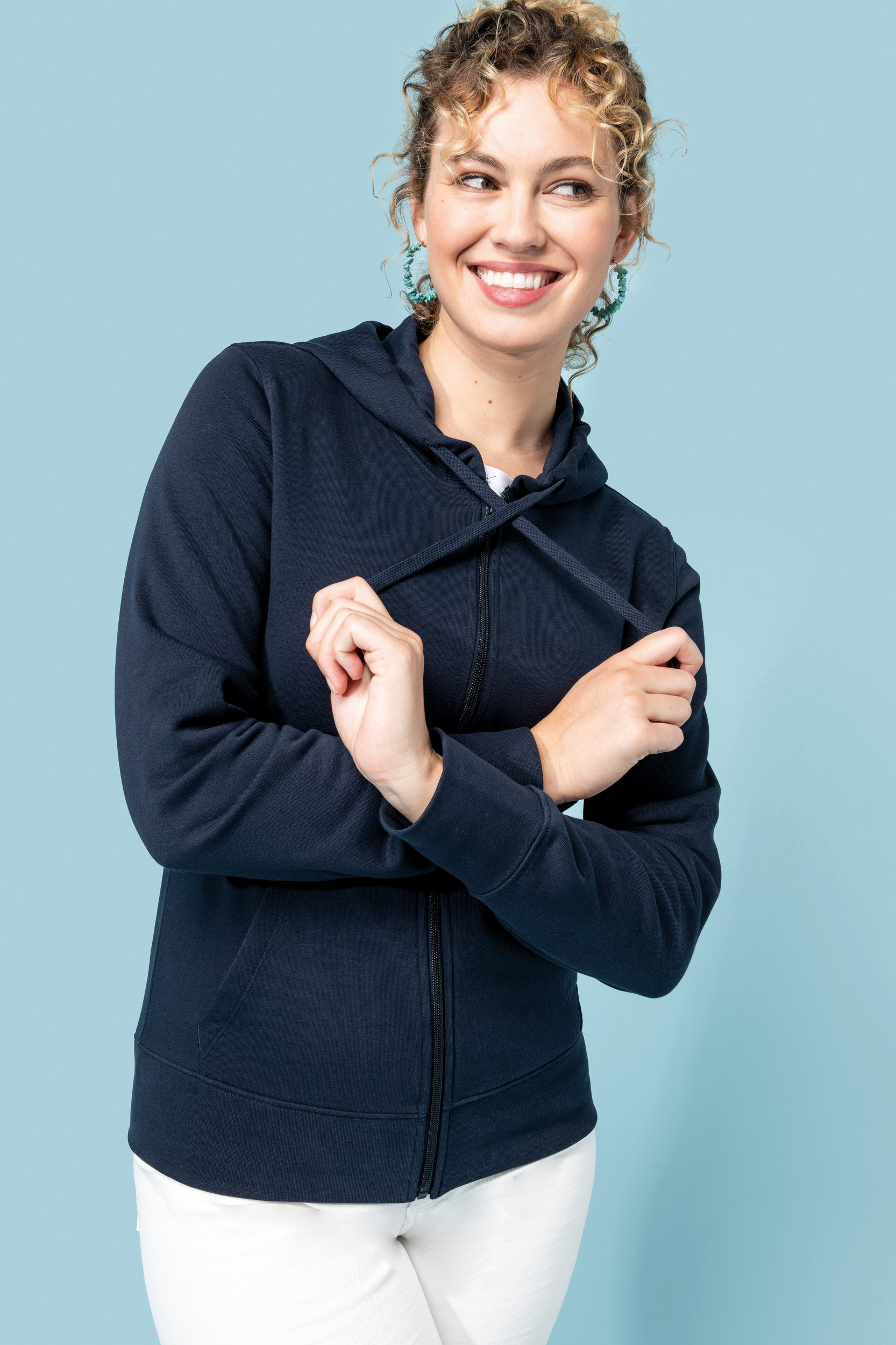 Kariban Sweat-shirt écoresponsable zippé à capuche femme K4031 – Image 3