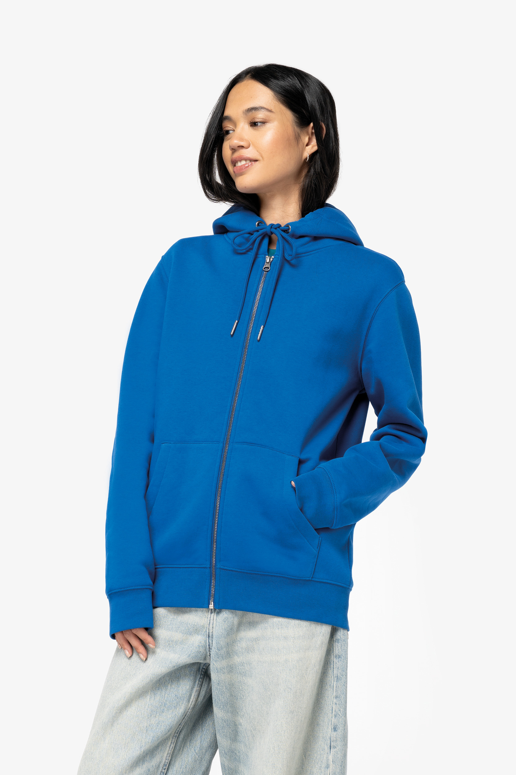 Native Spirit Sweat-shirt écoresponsable zippé à capuche unisexe NS402 – Image 4