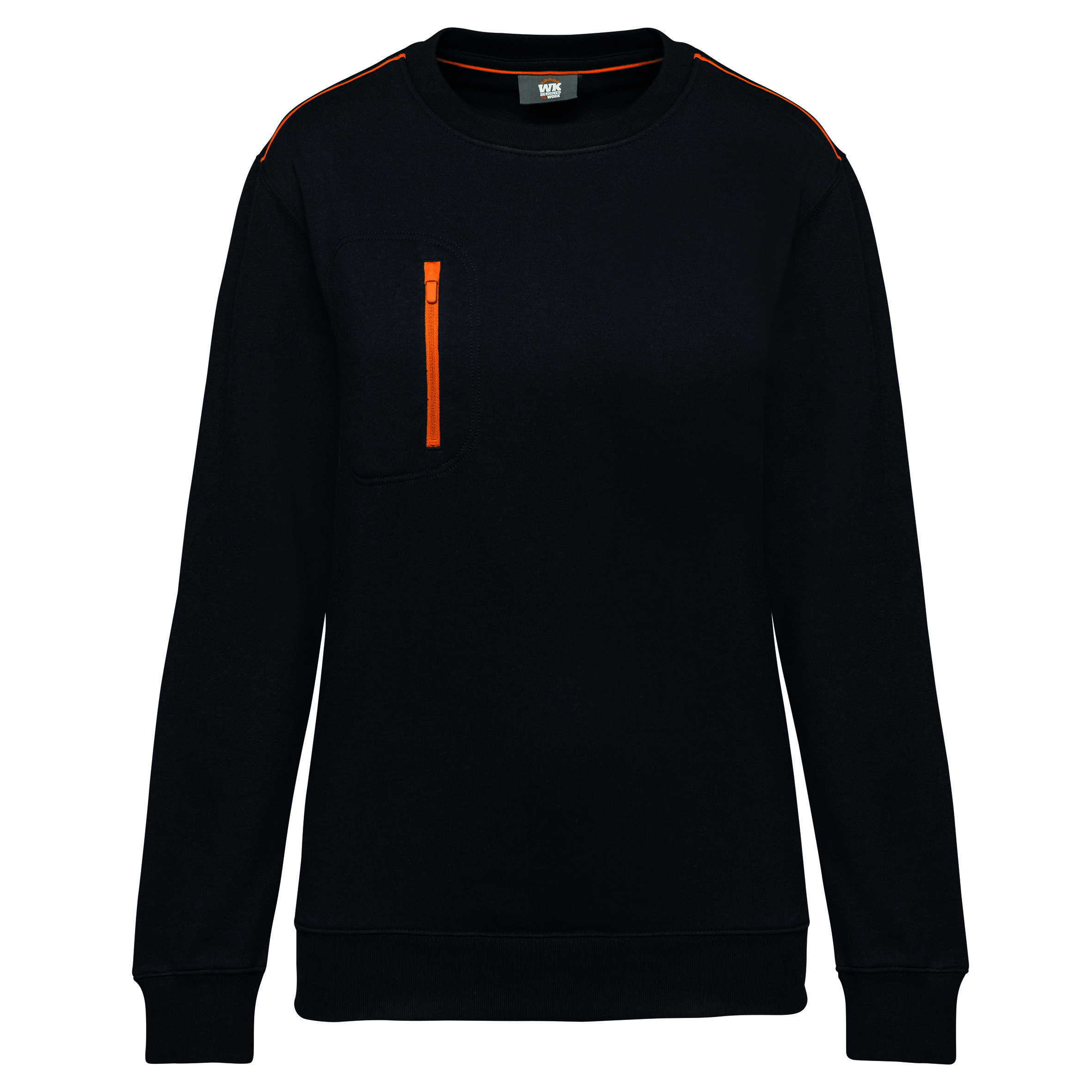 Wk. Designed To Work Sweat-shirt Day To Day zip poche contrastée unisexe WK403 – Image 13