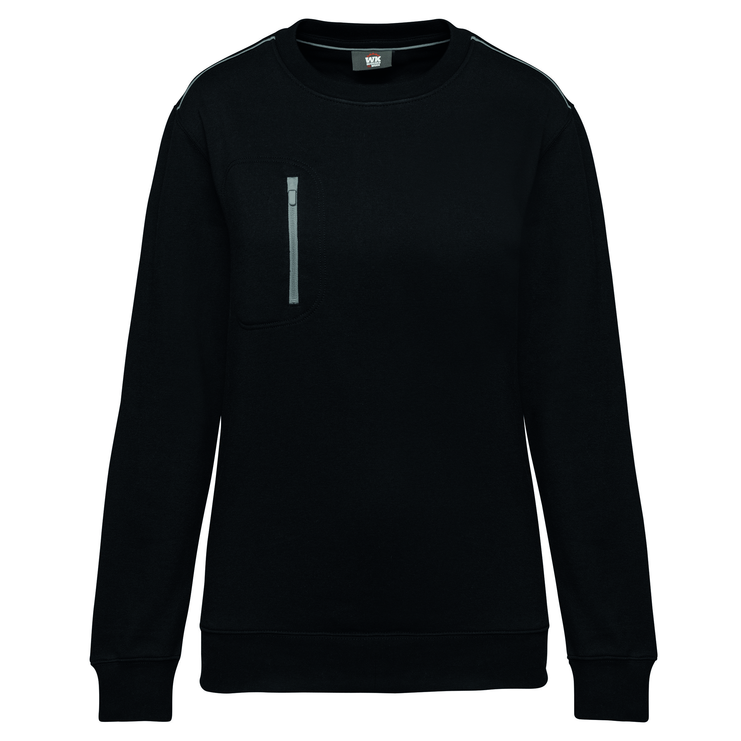 Wk. Designed To Work Sweat-shirt Day To Day zip poche contrastée unisexe WK403 – Image 15