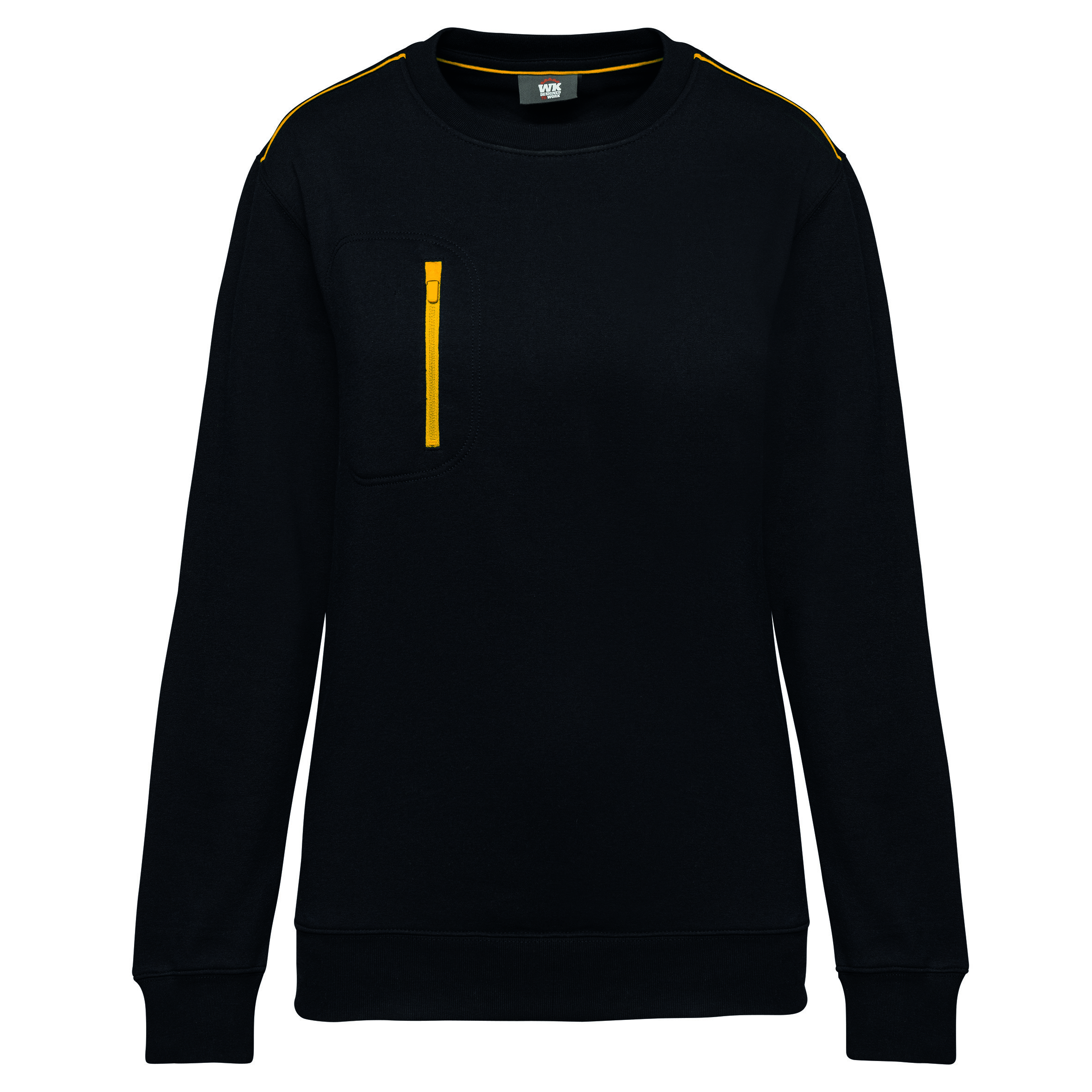 Wk. Designed To Work Sweat-shirt Day To Day zip poche contrastée unisexe WK403 – Image 16
