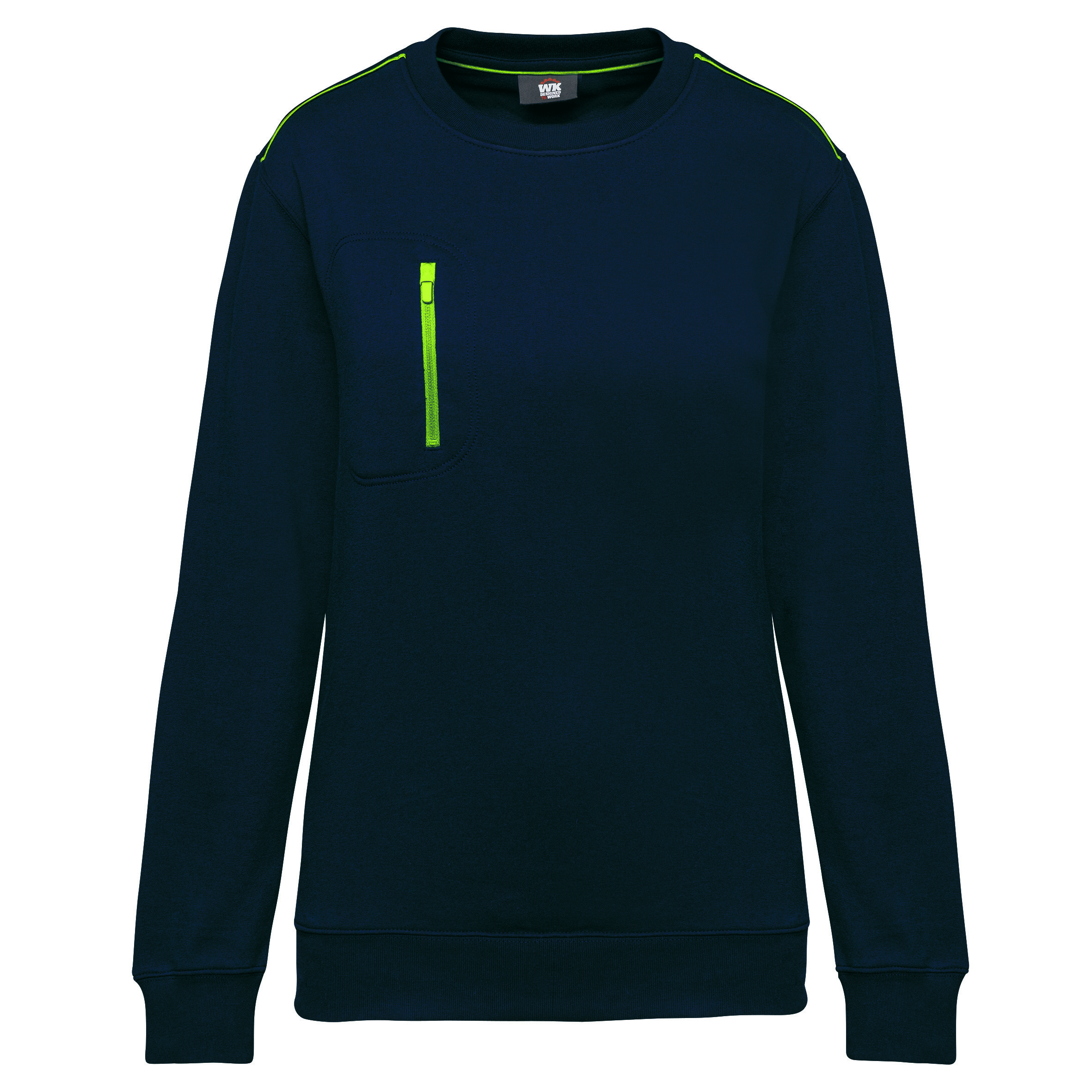 Wk. Designed To Work Sweat-shirt Day To Day zip poche contrastée unisexe WK403 – Image 17