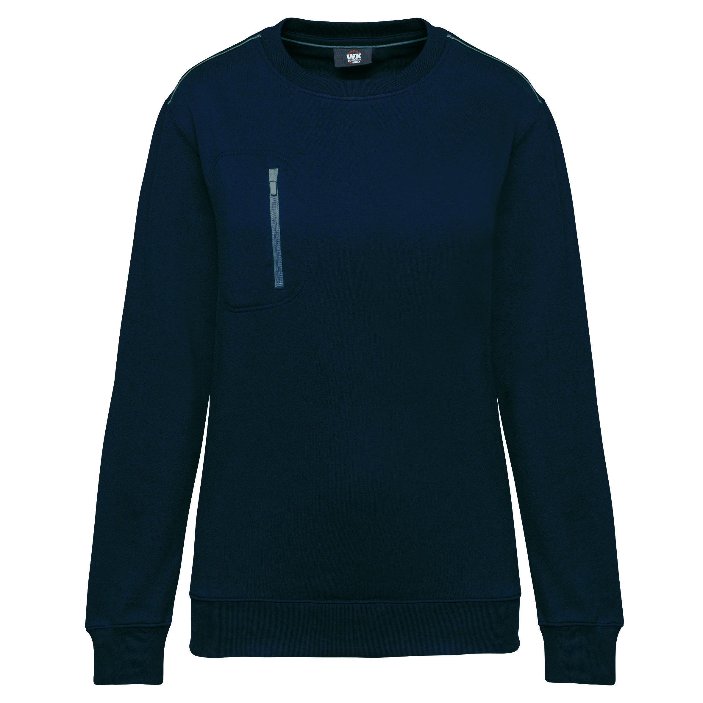 Wk. Designed To Work Sweat-shirt Day To Day zip poche contrastée unisexe WK403 – Image 10