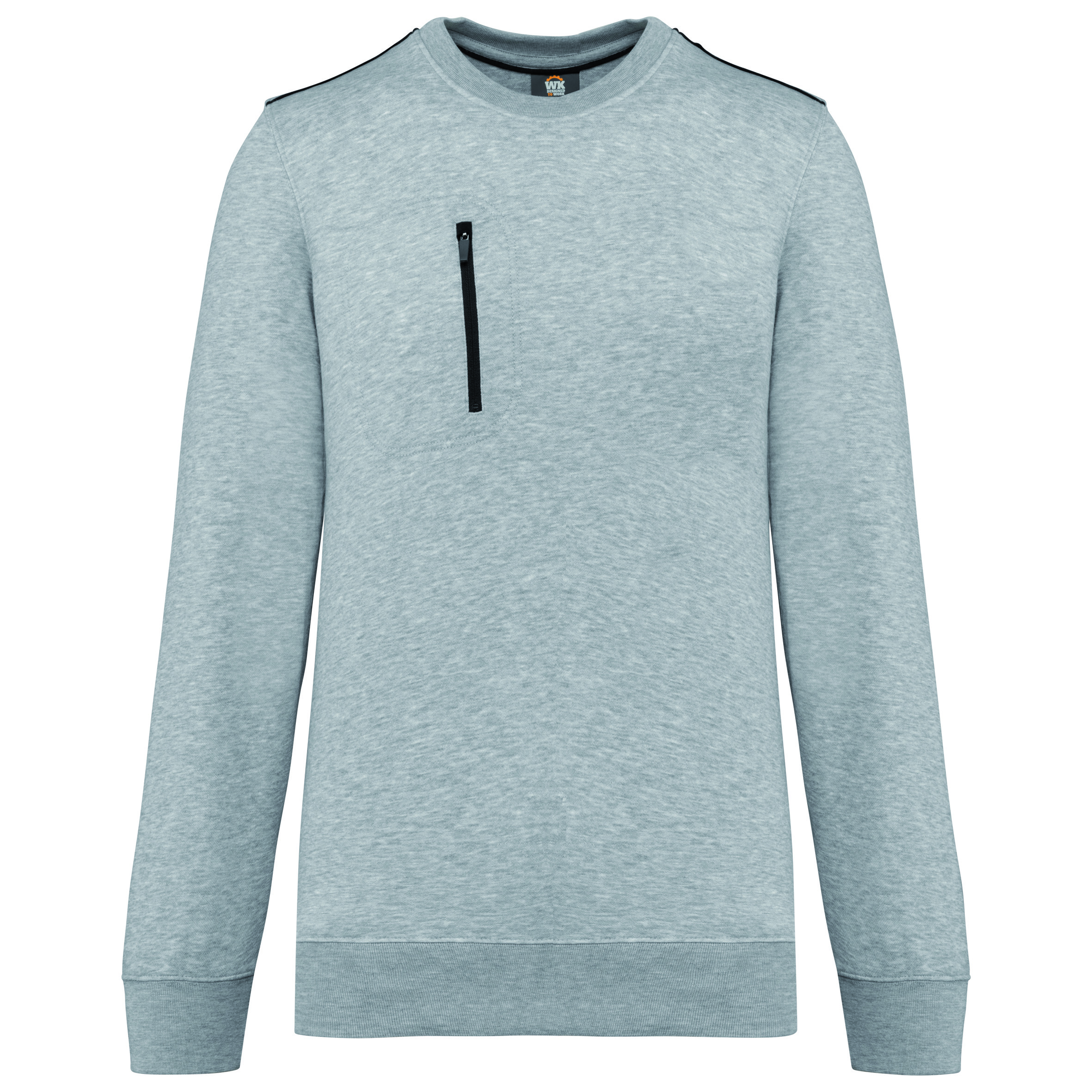 Wk. Designed To Work Sweat-shirt Day To Day zip poche contrastée unisexe WK403 – Image 8