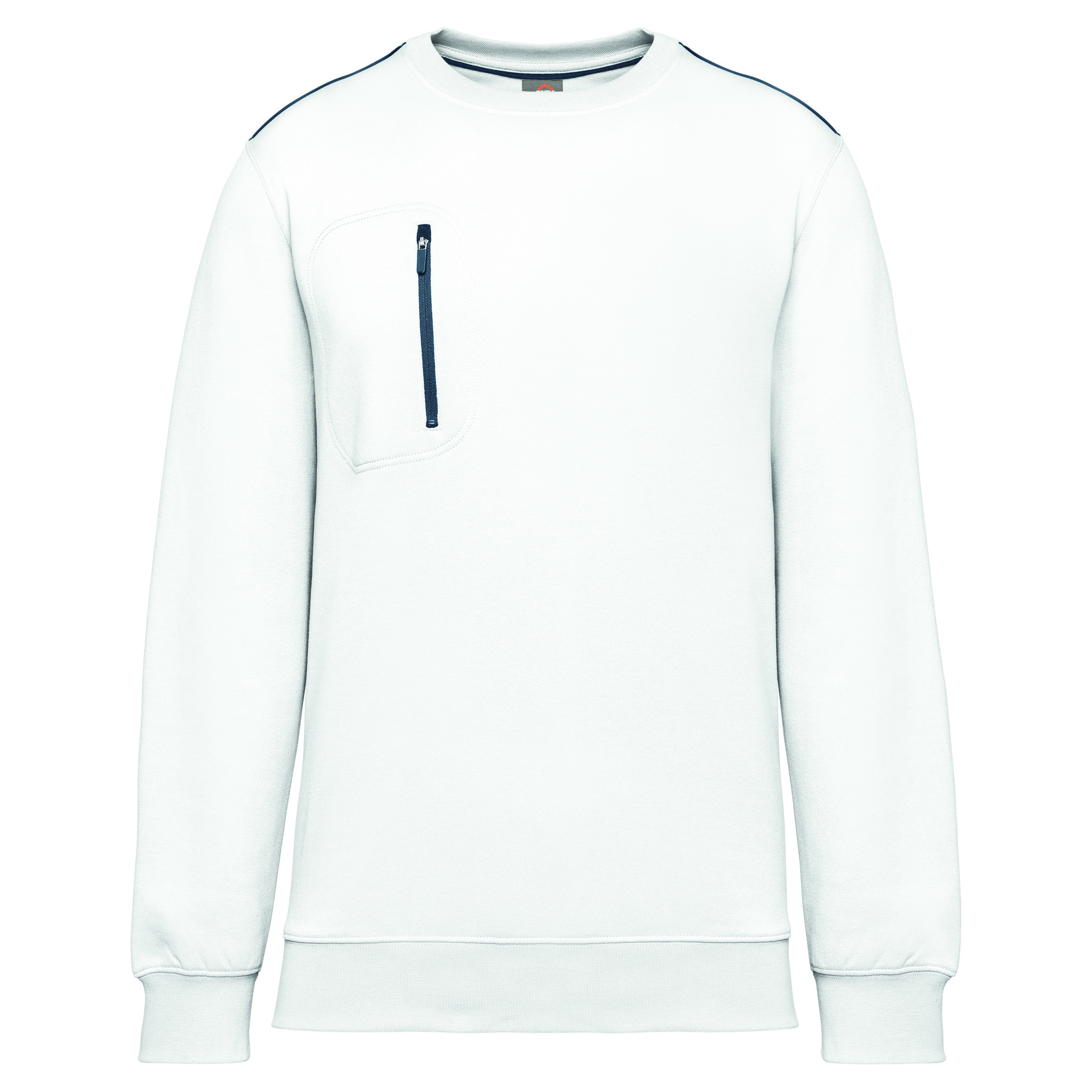 Wk. Designed To Work Sweat-shirt Day To Day zip poche contrastée unisexe WK403 – Image 11