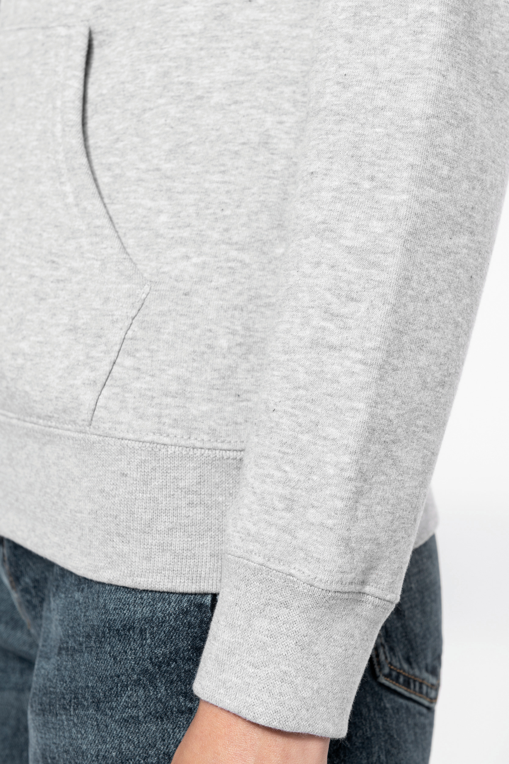 Kariban Sweat-shirt zippé capuche contrastée femme K467 – Image 4