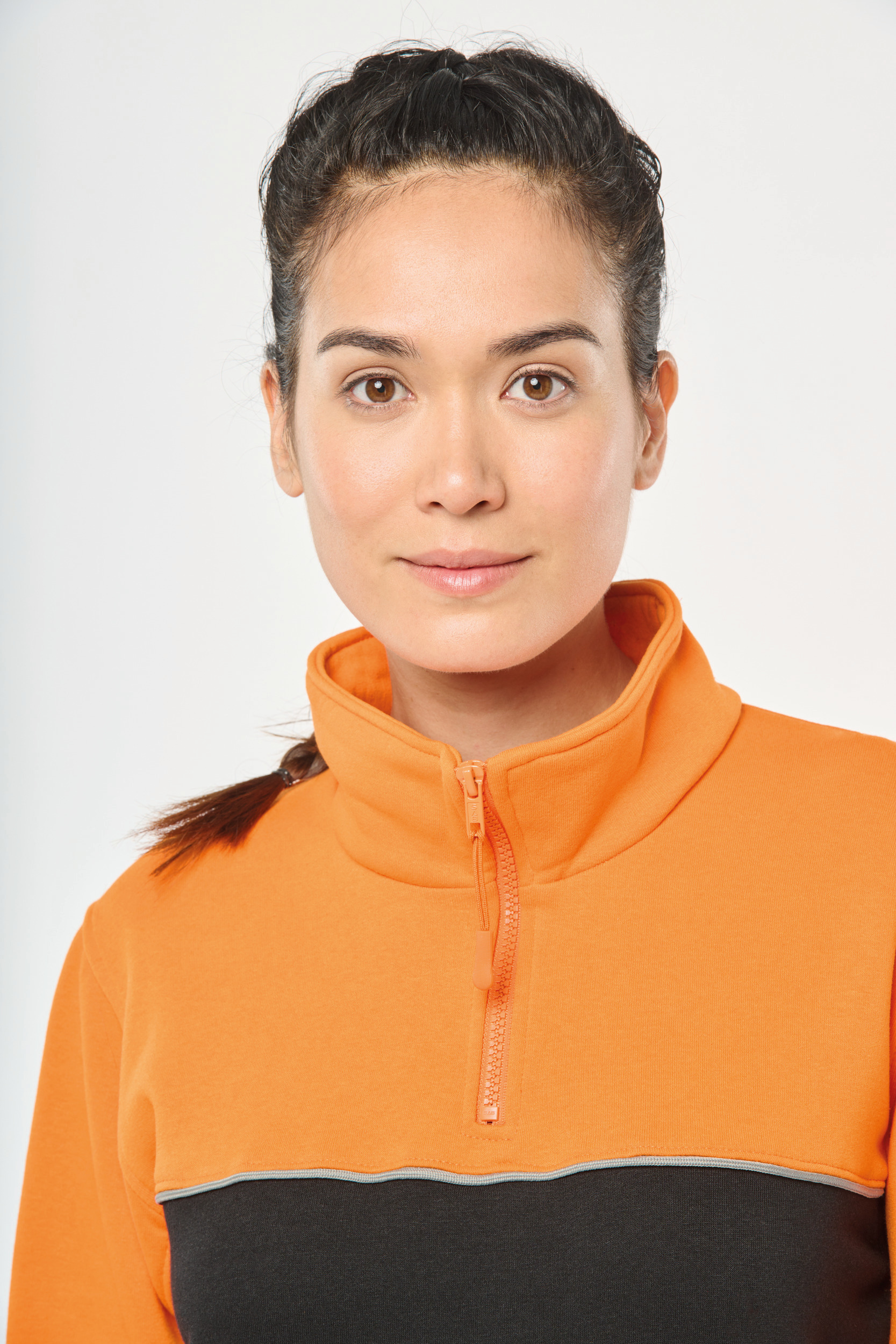 Wk. Designed To Work Sweat-shirt écoresponsable col zippé unisexe WK404 – Image 2