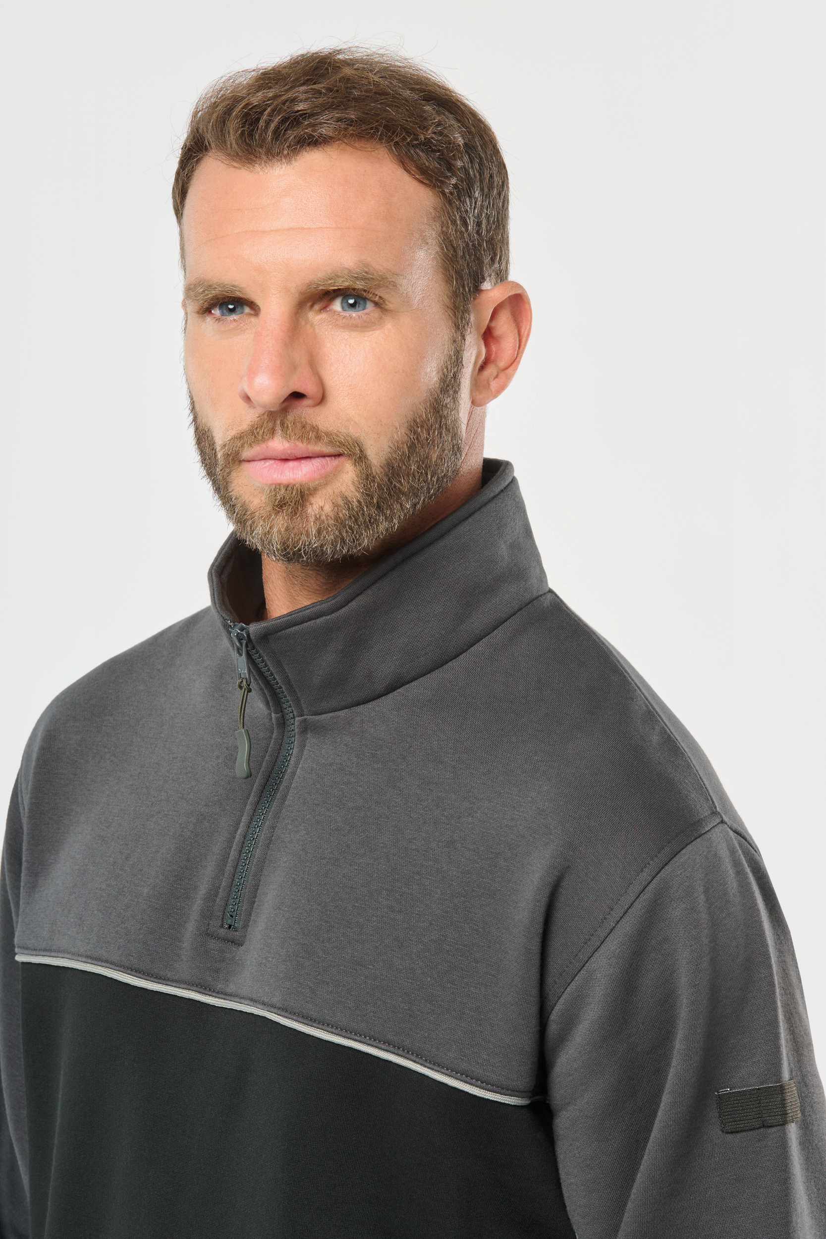 Wk. Designed To Work Sweat-shirt écoresponsable col zippé unisexe WK404 – Image 4